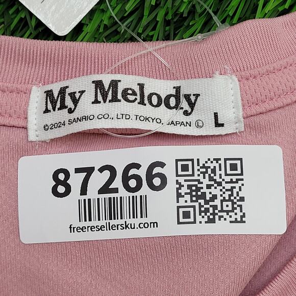 My-Melody Bunny Shirt Womens Large 20x26 Pink Polyester - Picture 6 of 13